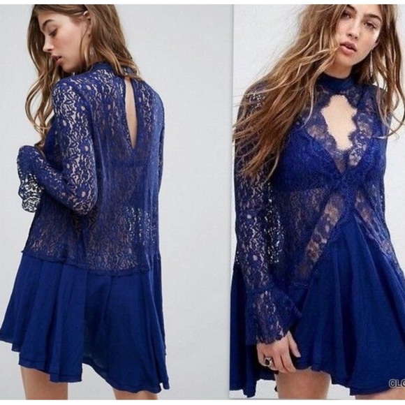 Free People blue blouse . Size S - Picture 2 of 10